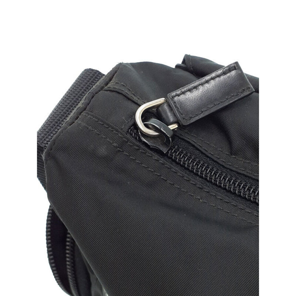 Prada bag Crossbody Nero messenger Leather Black saffiano Tessuto - Picture 5 of 9